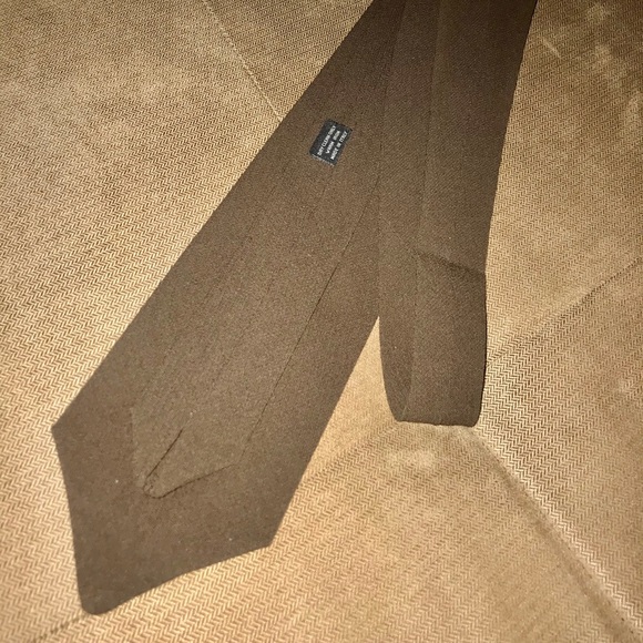 Giorgio Armani Brown Wool Tie - Picture 5 of 6